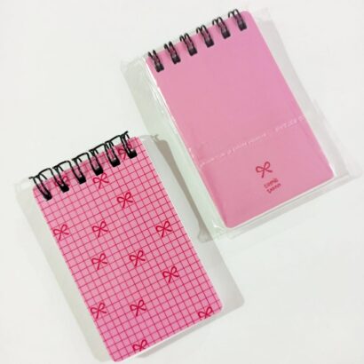 Hot Pink Bows Mini Notepad