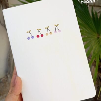 Cherry Bujo Notebook | Dotted Journal | Diary