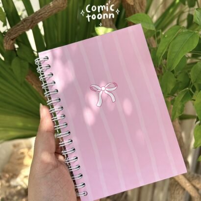 Bow Notebook - Pink - A6